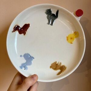 Vintage Mid Century W. Goebel Animals Ceramic Children’s Warming Bowl W. Germany